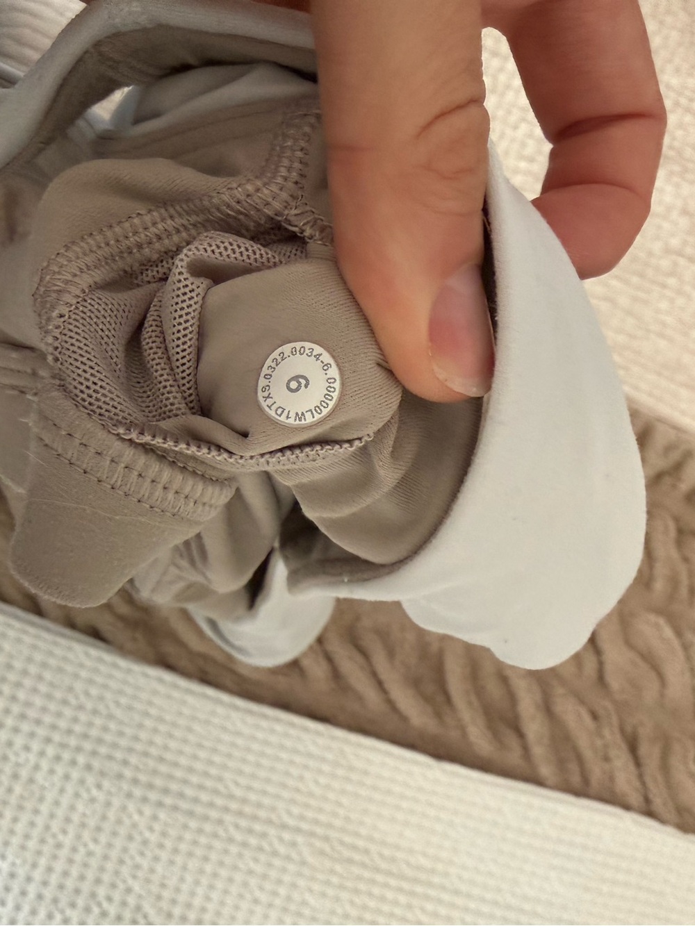 lululemon athletica Beige Tank Top